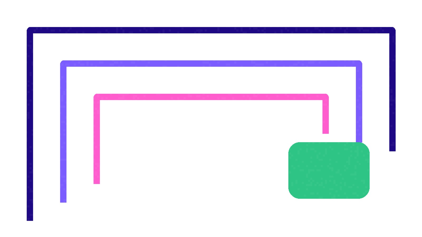 Abstract blueprint artwork in Featurette colors
